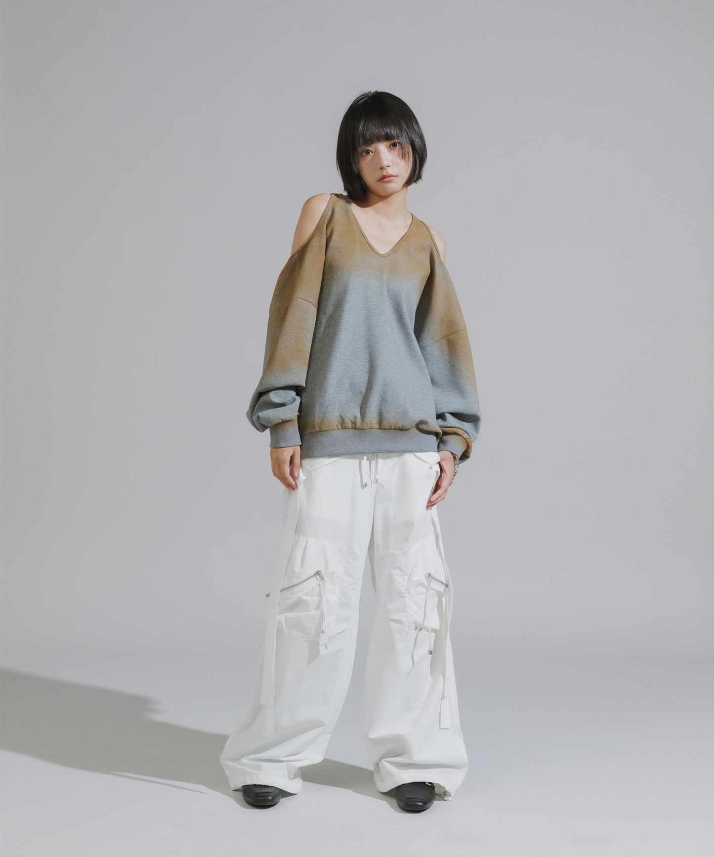 Mura-dyed Laser Back Sweatshirt