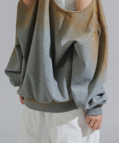 Mura-dyed Laser Back Sweatshirt