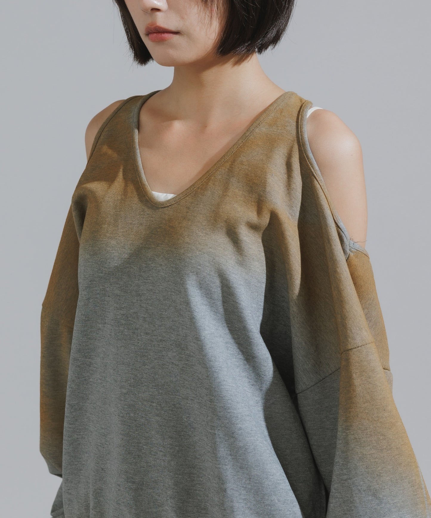 Mura-dyed Laser Back Sweatshirt