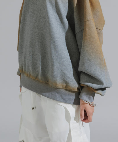 Mura-dyed Laser Back Sweatshirt