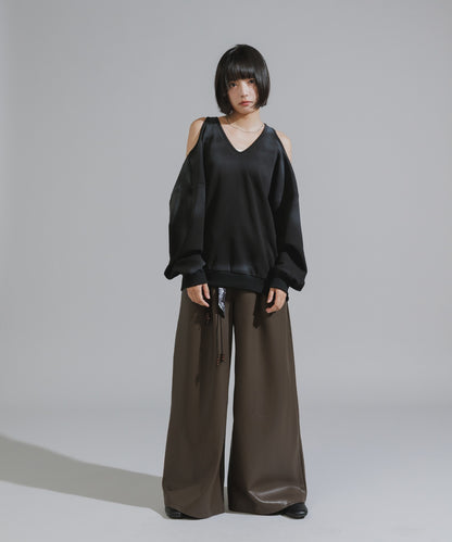 Mura-dyed Laser Back Sweatshirt