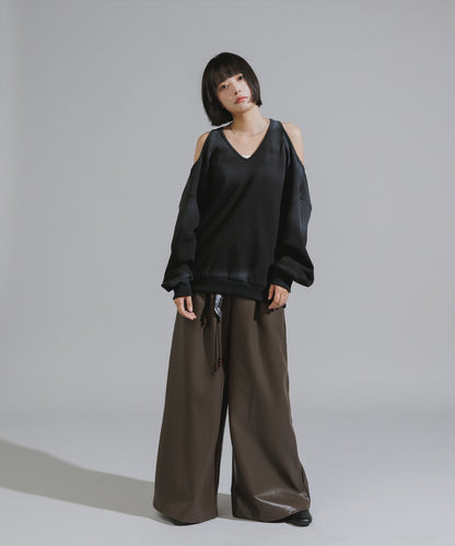 Mura-dyed Laser Back Sweatshirt