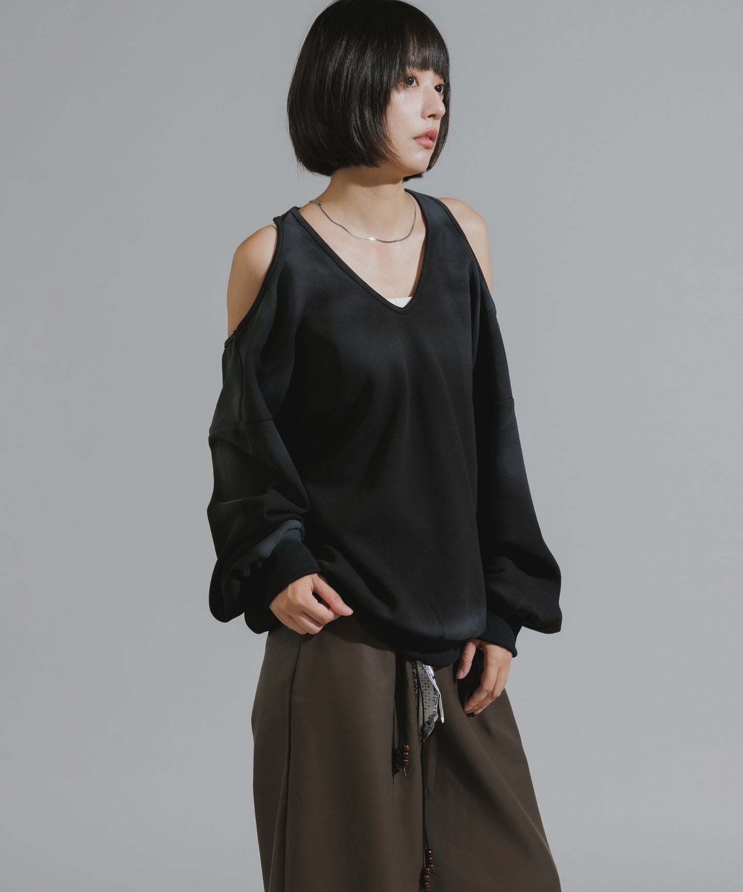 Mura-dyed Laser Back Sweatshirt