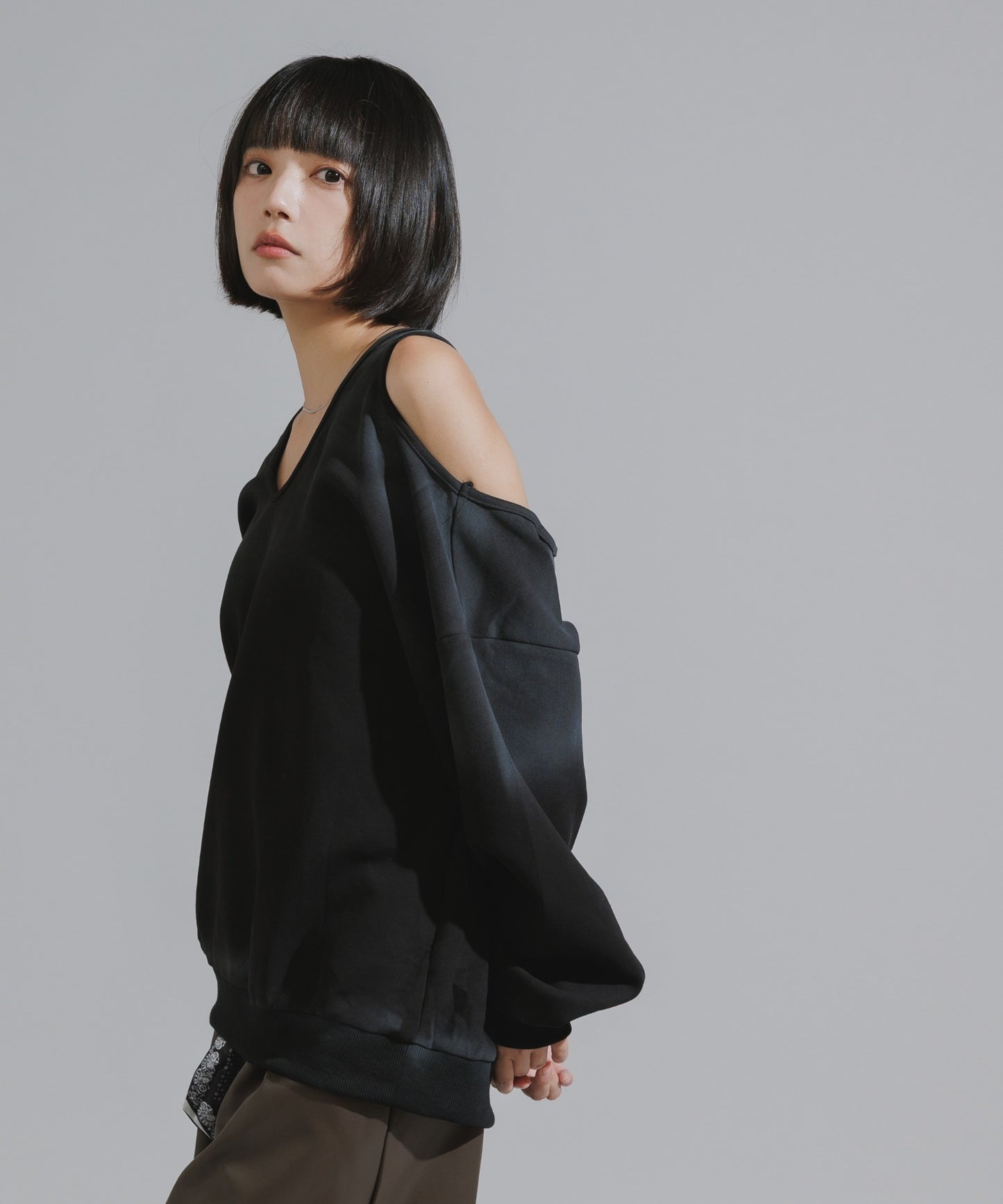 Mura-dyed Laser Back Sweatshirt