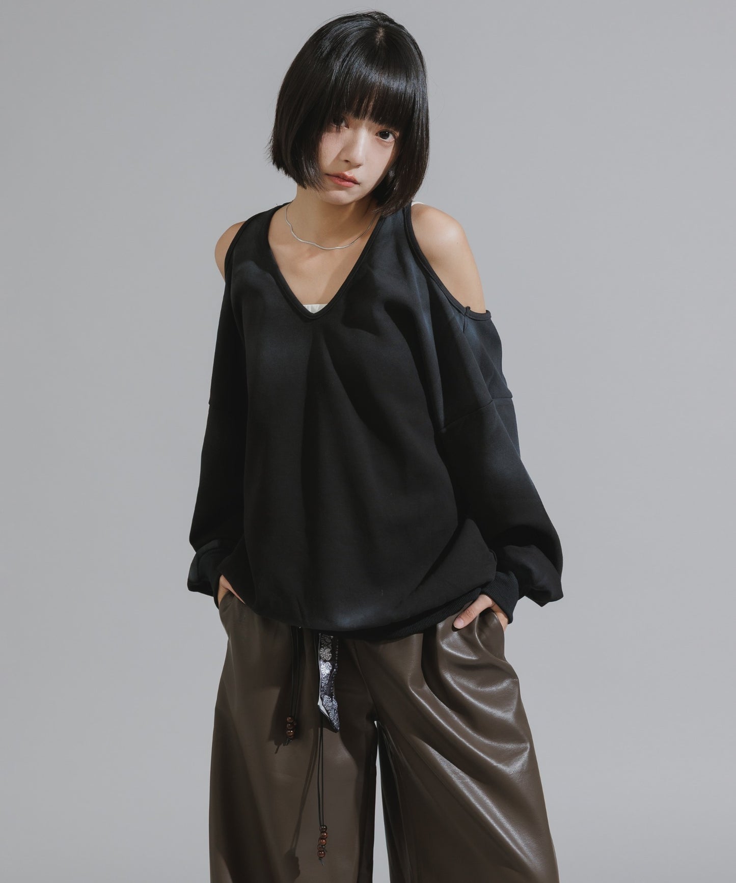 Mura-dyed Laser Back Sweatshirt