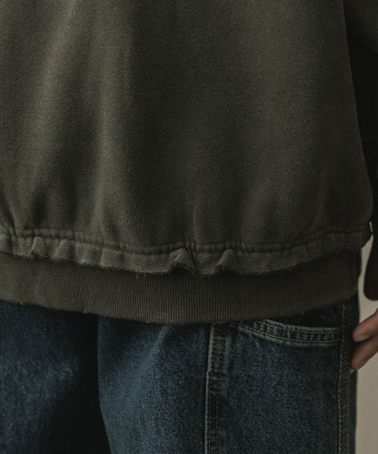 ALL RUNS / ヴィンテージ ウォッシュ加工 ダブルジップパーカー