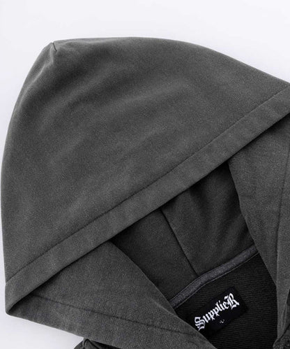 SUPPLIER/サプライヤー Fleur Leather Patch hoodie