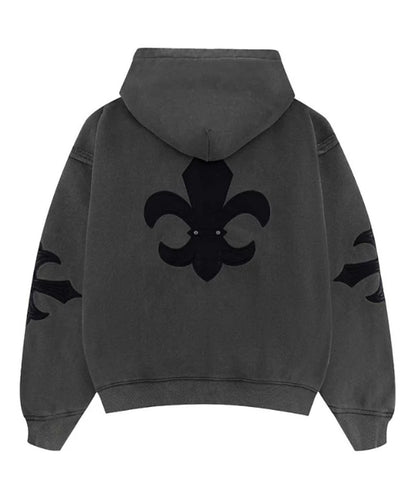 SUPPLIER/サプライヤー Fleur Leather Patch hoodie