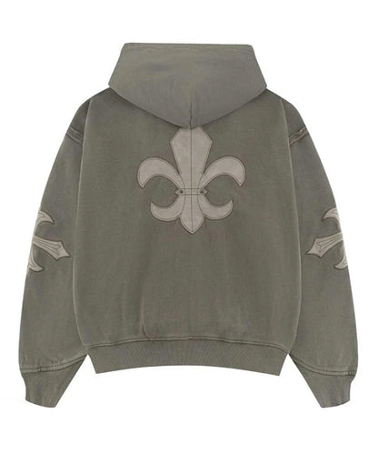 SUPPLIER/サプライヤー Fleur Leather Patch hoodie