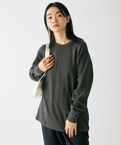 Healthknit / Thermal King Raschel Honeycomb Crew Damage L/S サーマルトップス