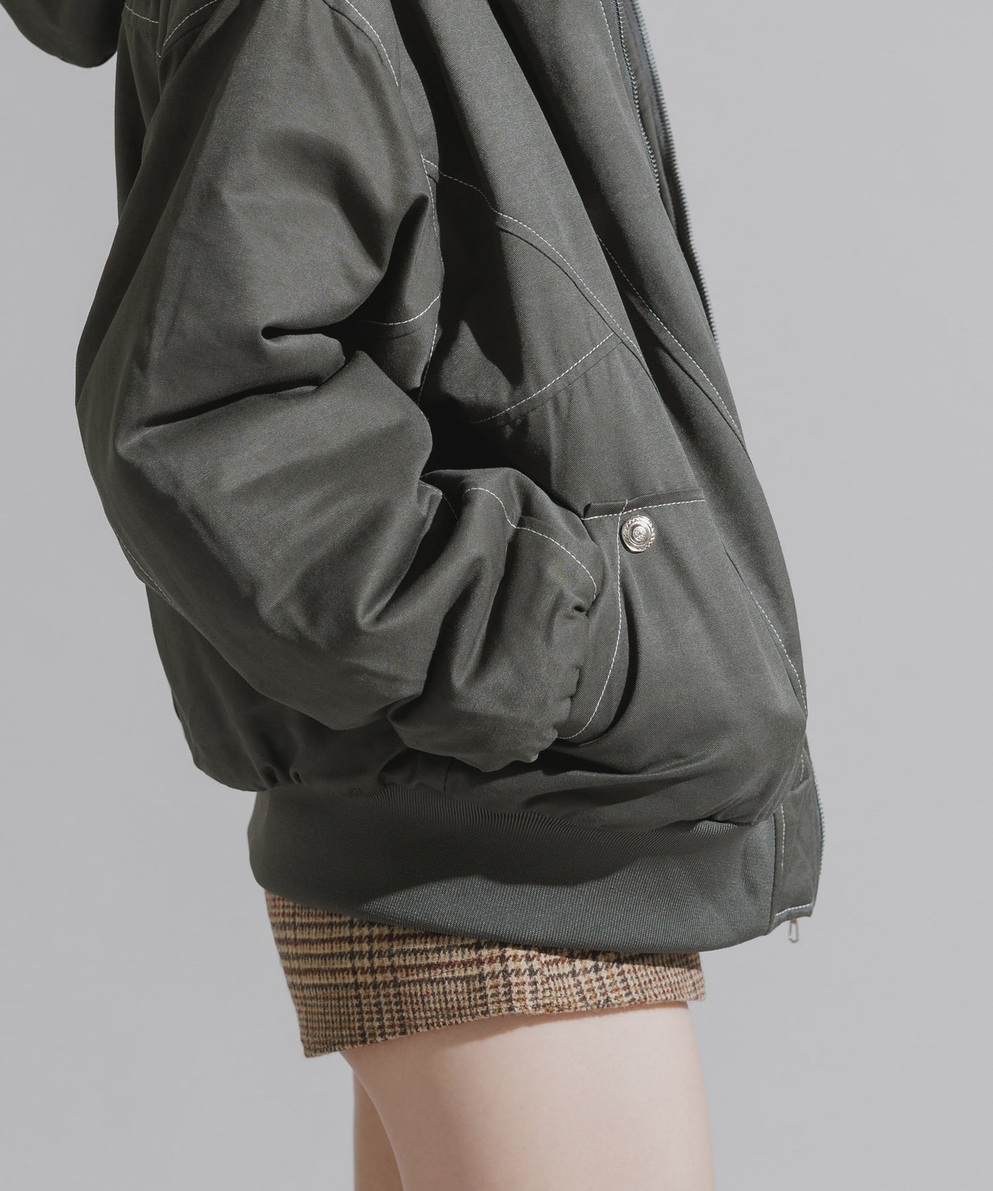 Chick / N2B-Style Faux Fur Hooded Blouson