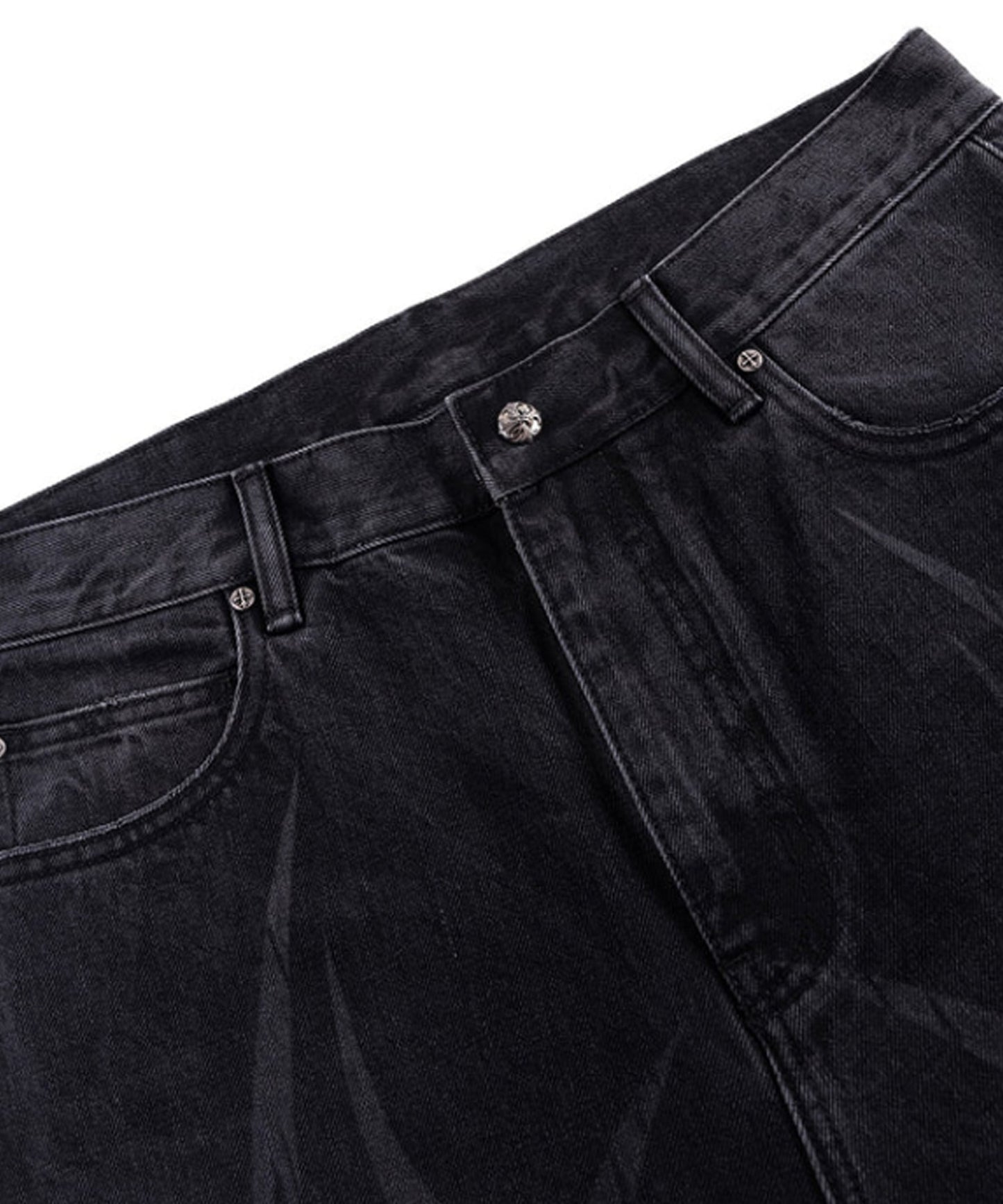 SUPPLIER / Vintage Wash Tribal Double Knee Baggy Jeans