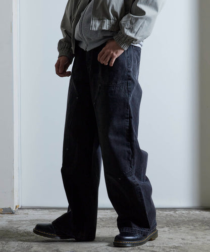 SUPPLIER / Vintage Wash Tribal Double Knee Baggy Jeans