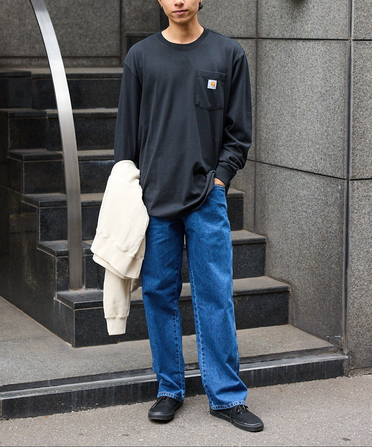 Carhartt / Loose Fit Heavyweight Long-Sleeve Pocket 1889 Graphic T-Shirt