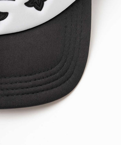 SUPPLIER / Cross Leather Patch Mesh Cap