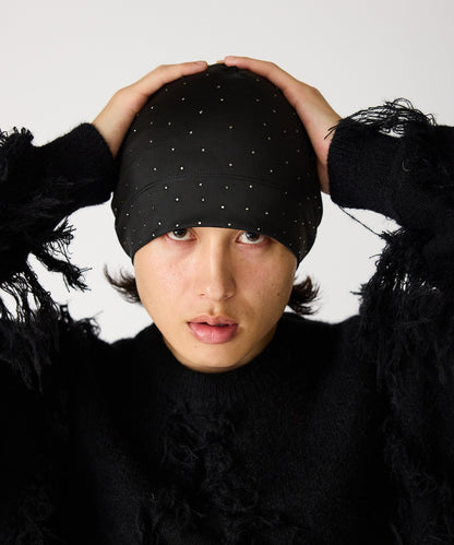 SUPPLIER / Rhinetone Skull Cap Beanie