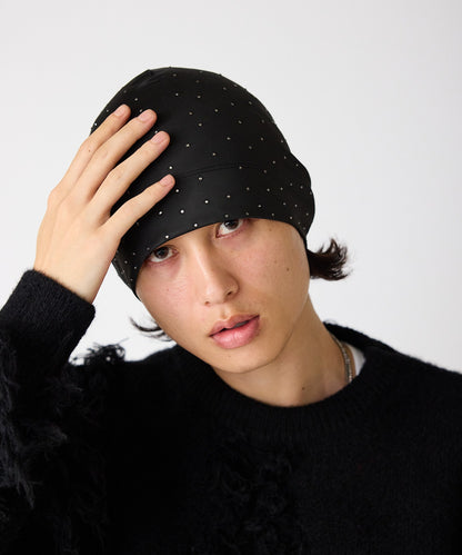 SUPPLIER / Rhinetone Skull Cap Beanie