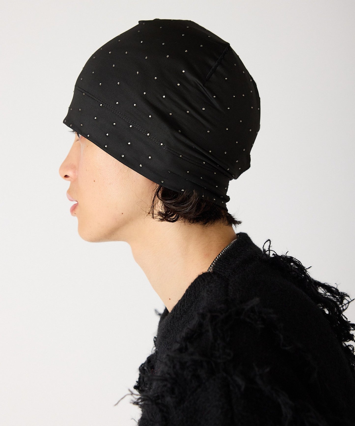 SUPPLIER / Rhinetone Skull Cap Beanie