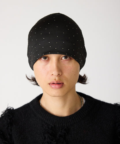 SUPPLIER / Rhinetone Skull Cap Beanie