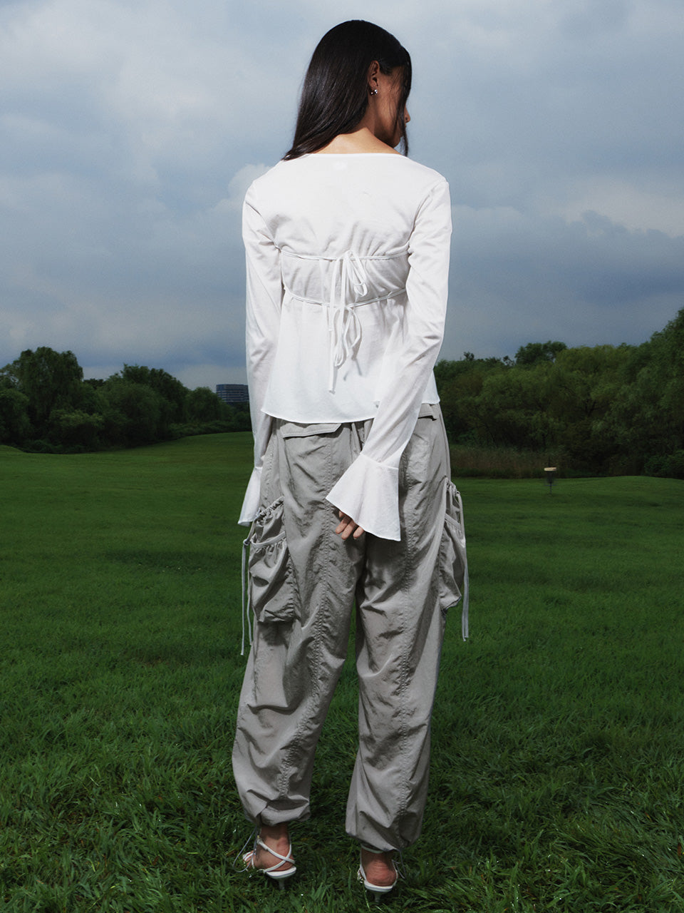 Kijun / Shirring Pocket Pants