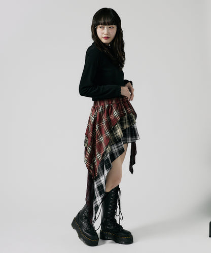 Chick / Check Layered Skirt チェックレイヤードスカート