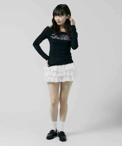 Chick / Frill Mini Skirt フリル ミニスカート