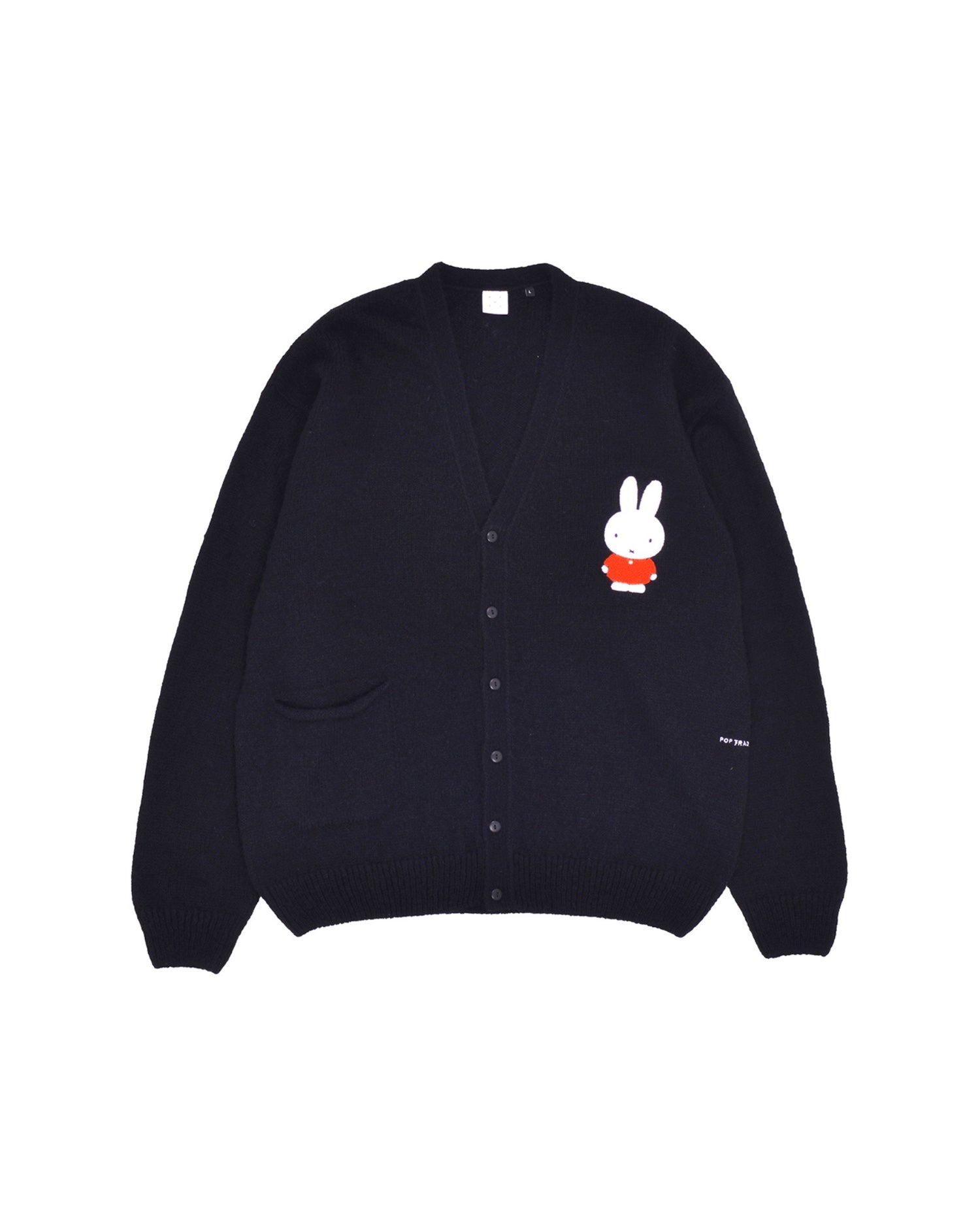 POP×miffy applique knitted cardigan