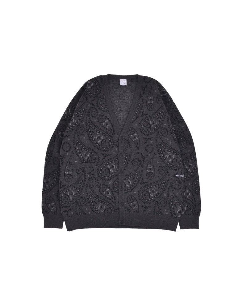 POP paisley knitted cardigan