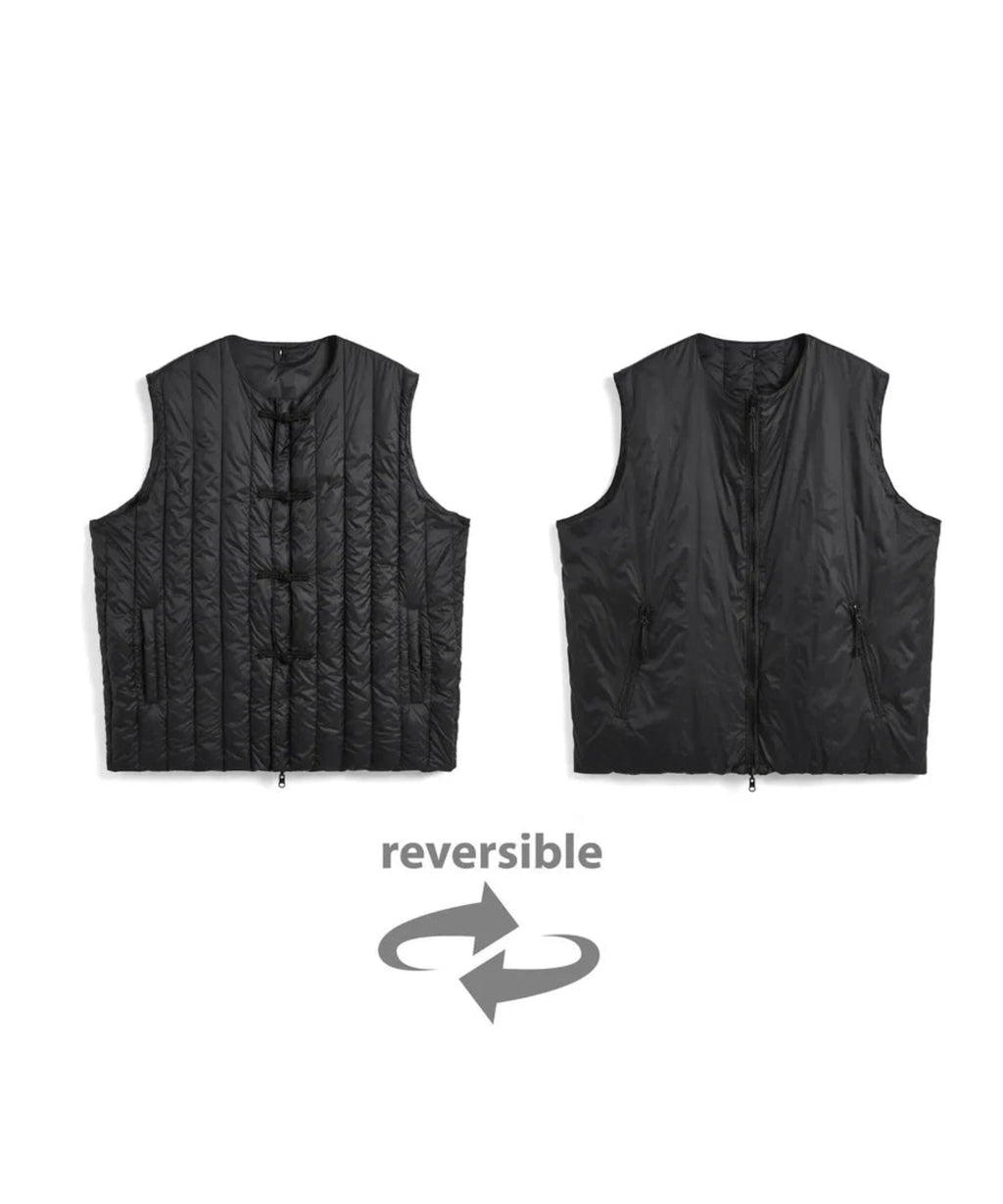 TAION / REVERSIBLE CHINA BUTTON INNER DOWN VEST