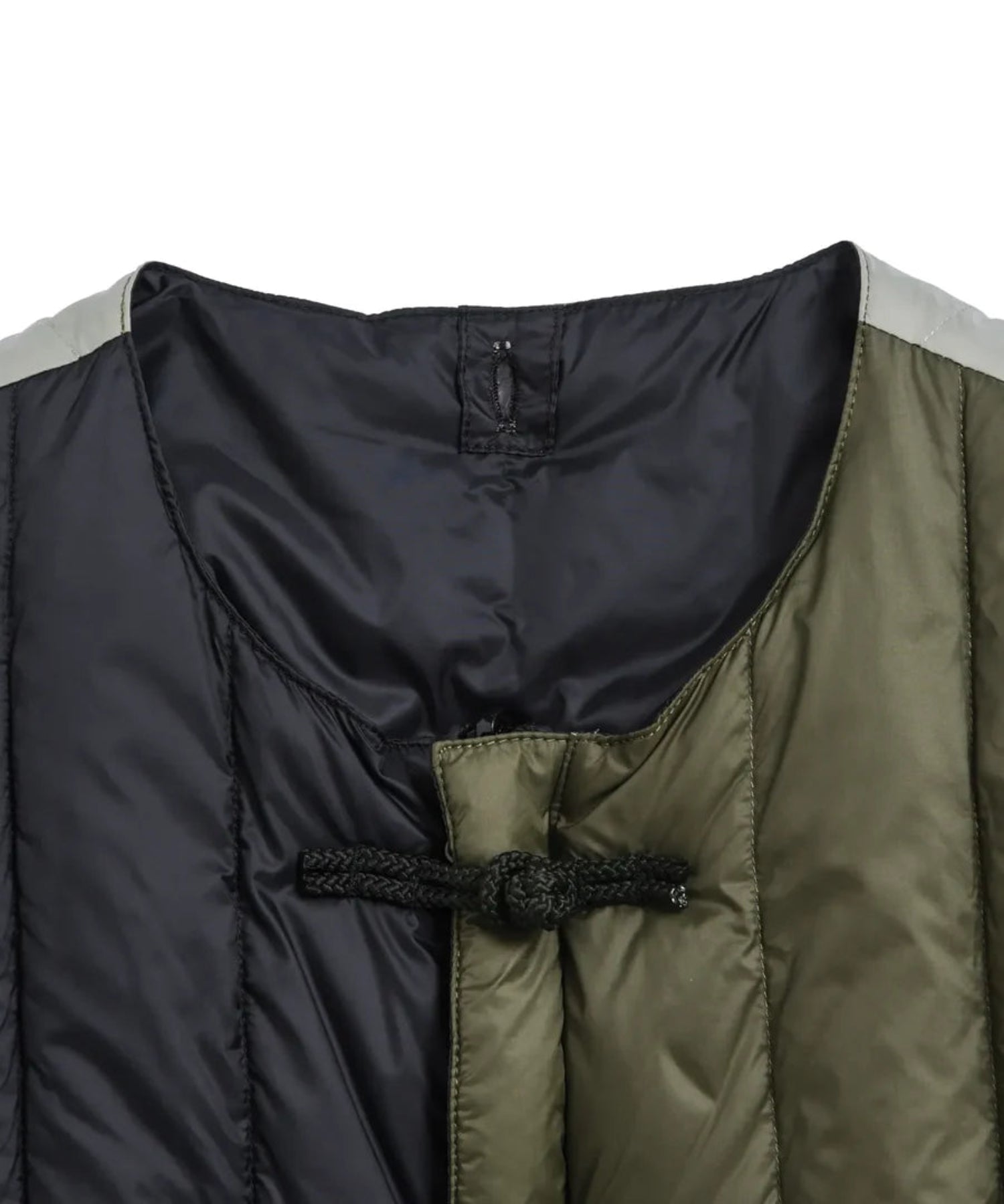TAION / REVERSIBLE CHINA BUTTON INNER DOWN VEST