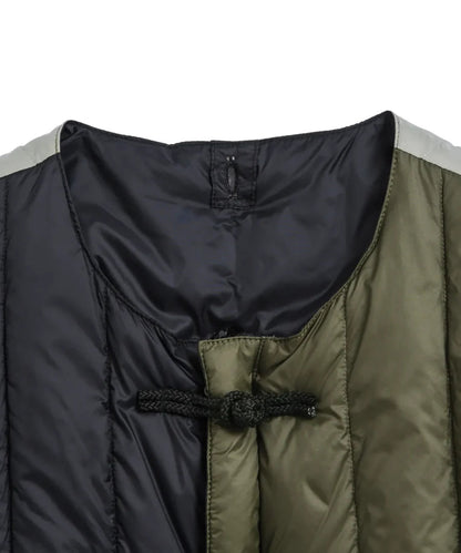 TAION / REVERSIBLE CHINA BUTTON INNER DOWN VEST