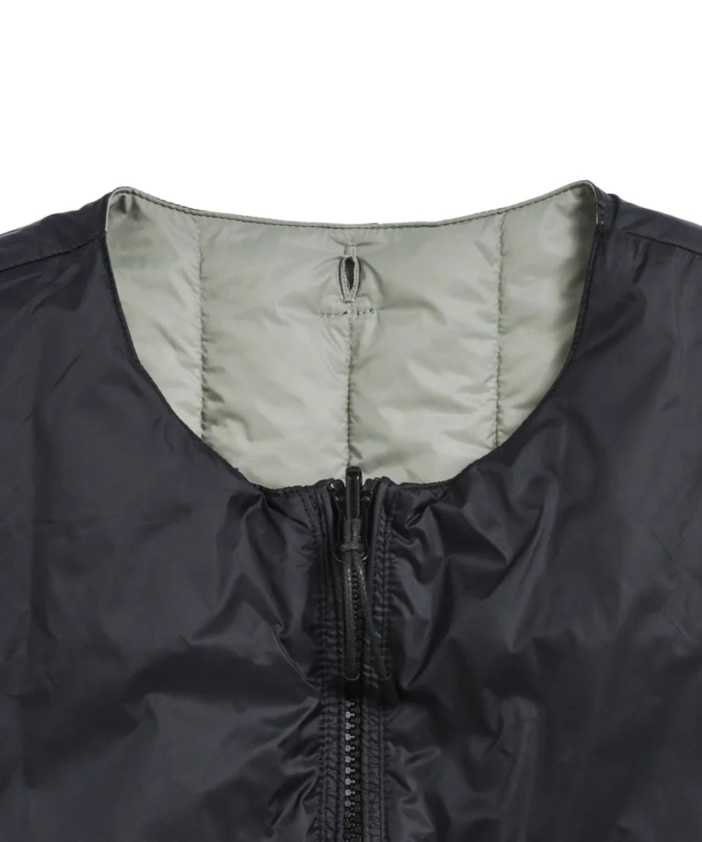 TAION / REVERSIBLE CHINA BUTTON INNER DOWN VEST
