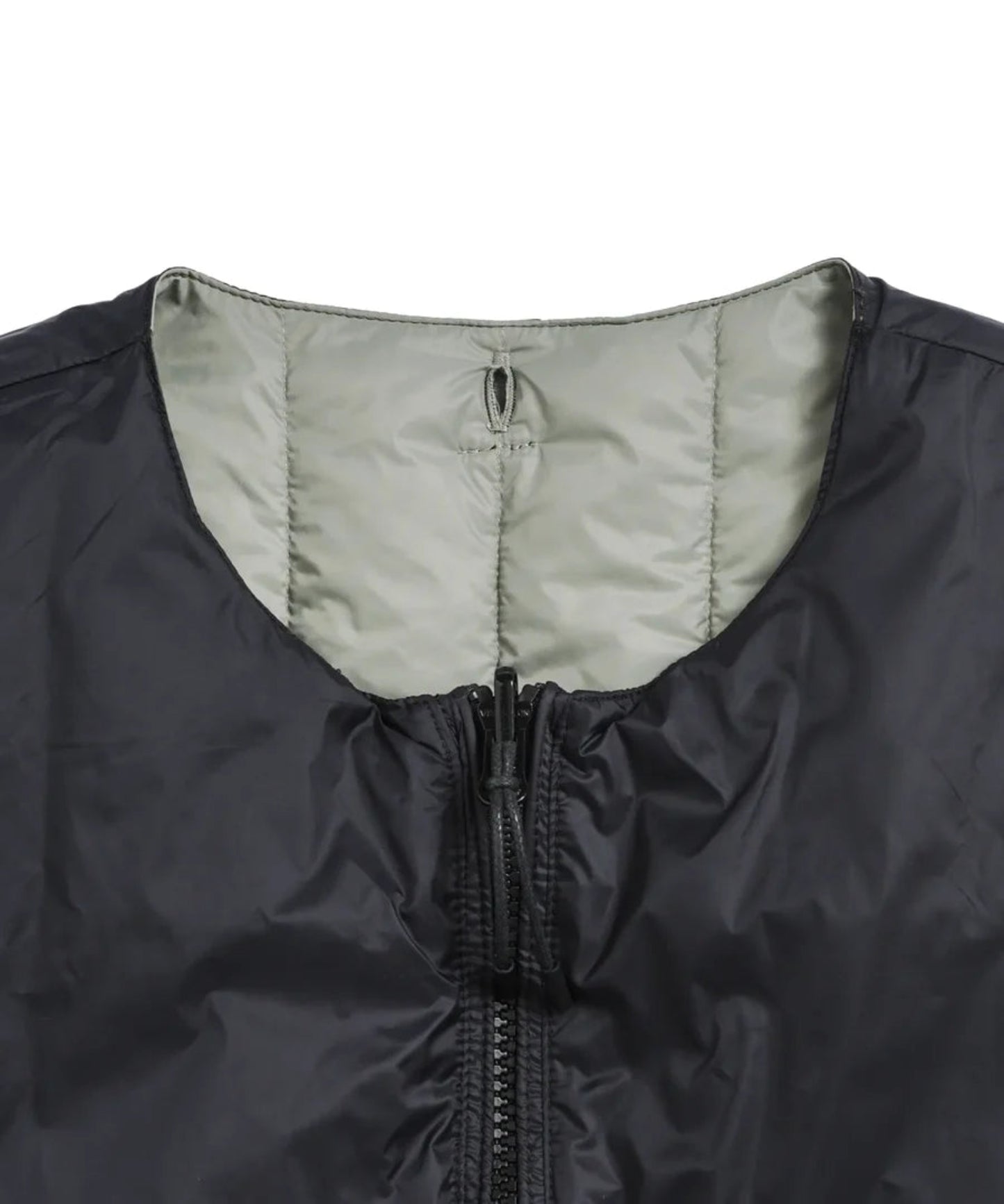 TAION / REVERSIBLE CHINA BUTTON INNER DOWN VEST