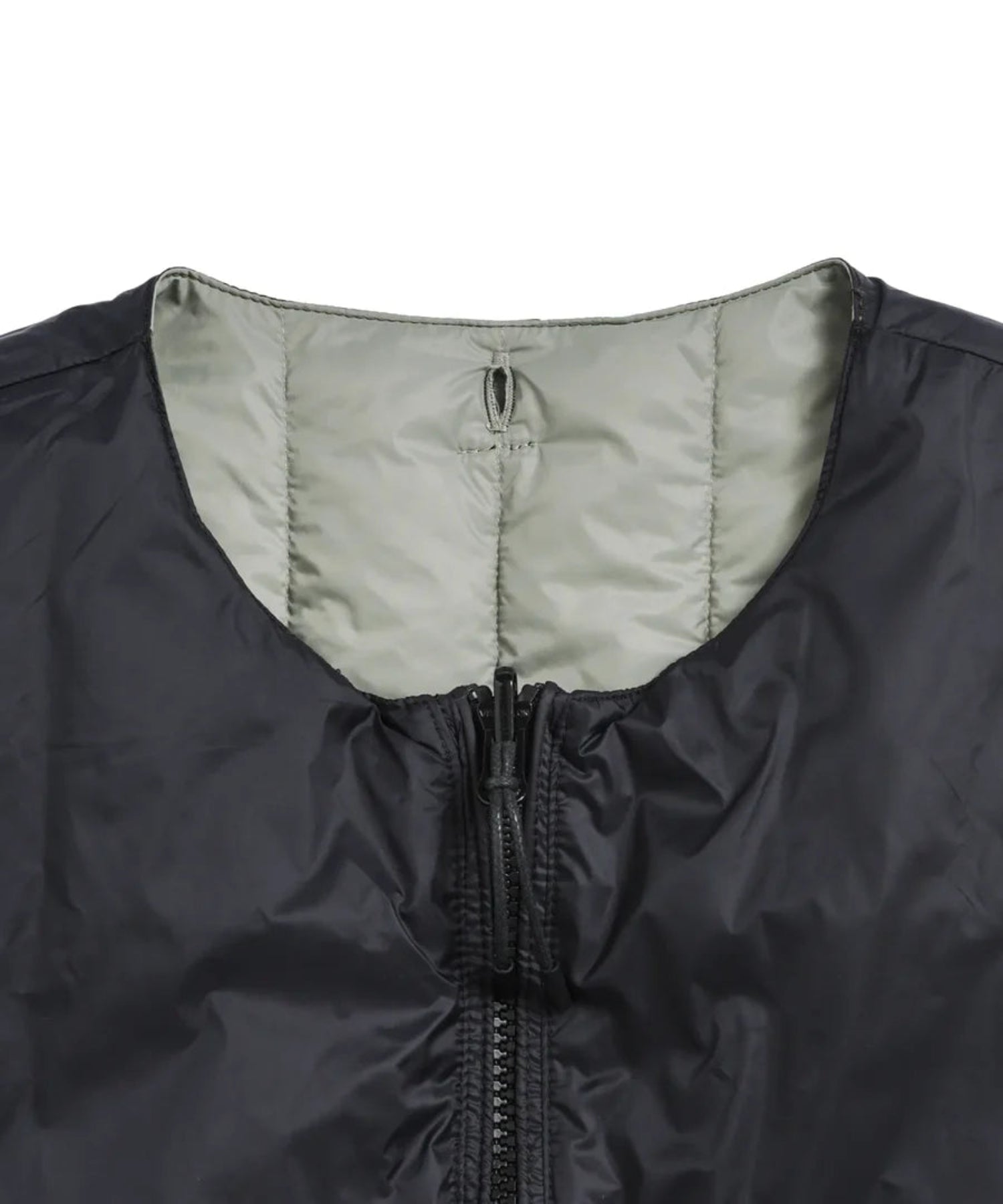 TAION / REVERSIBLE CHINA BUTTON INNER DOWN VEST