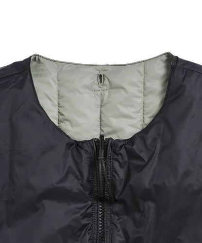 TAION / REVERSIBLE CHINA BUTTON INNER DOWN VEST