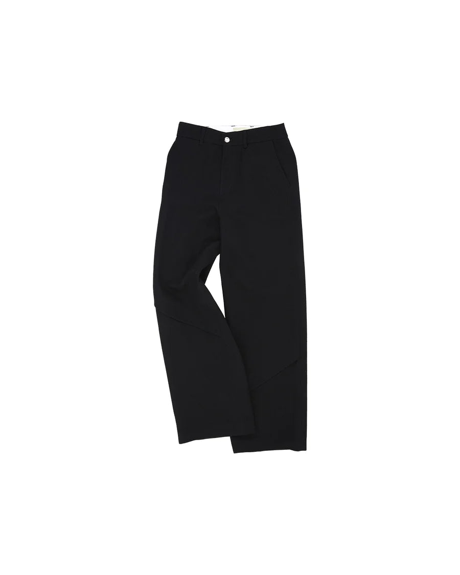CAMTTON TWILL WOOL TROUSERS