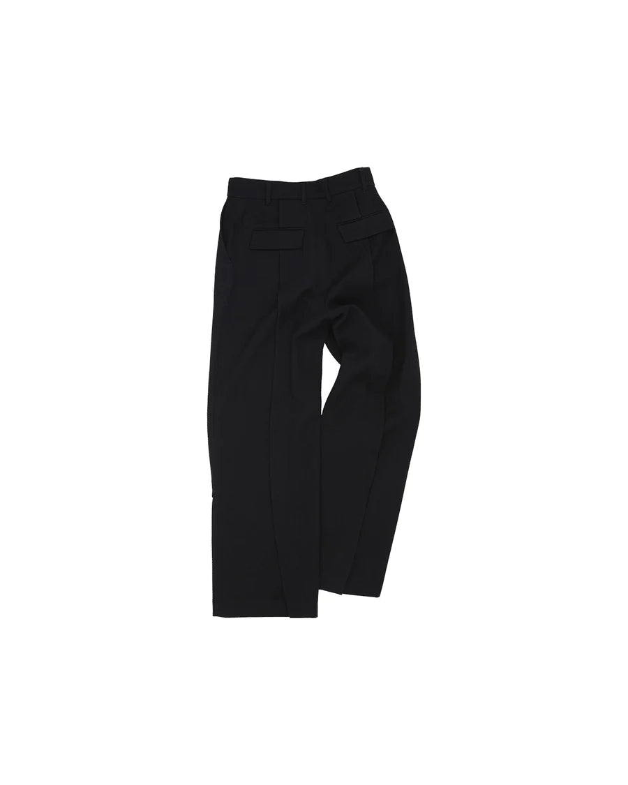 CAMTTON TWILL WOOL TROUSERS