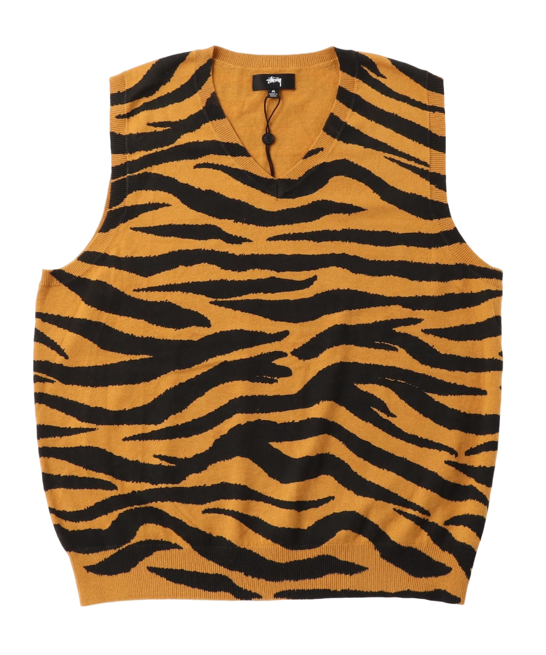 Tiger Printed Sweater Vest