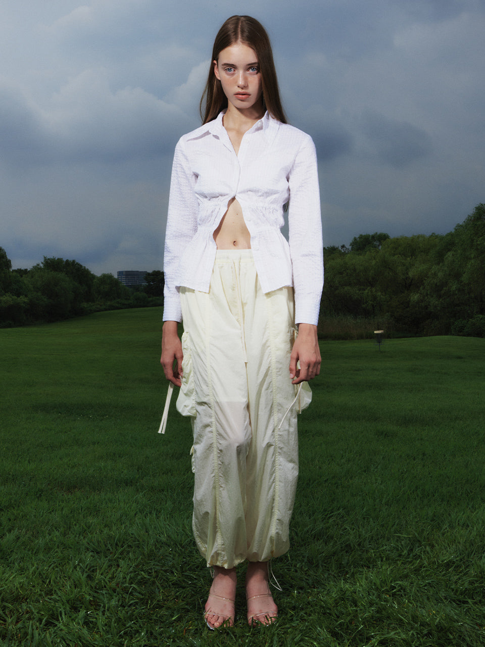 Kijun / Shirring Pocket Pants