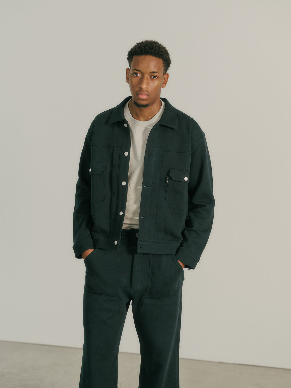 RUSSELL × BerBerJin  / Pro Cotton & Loopback Terry Sweat Trucker Jacket 111263-023