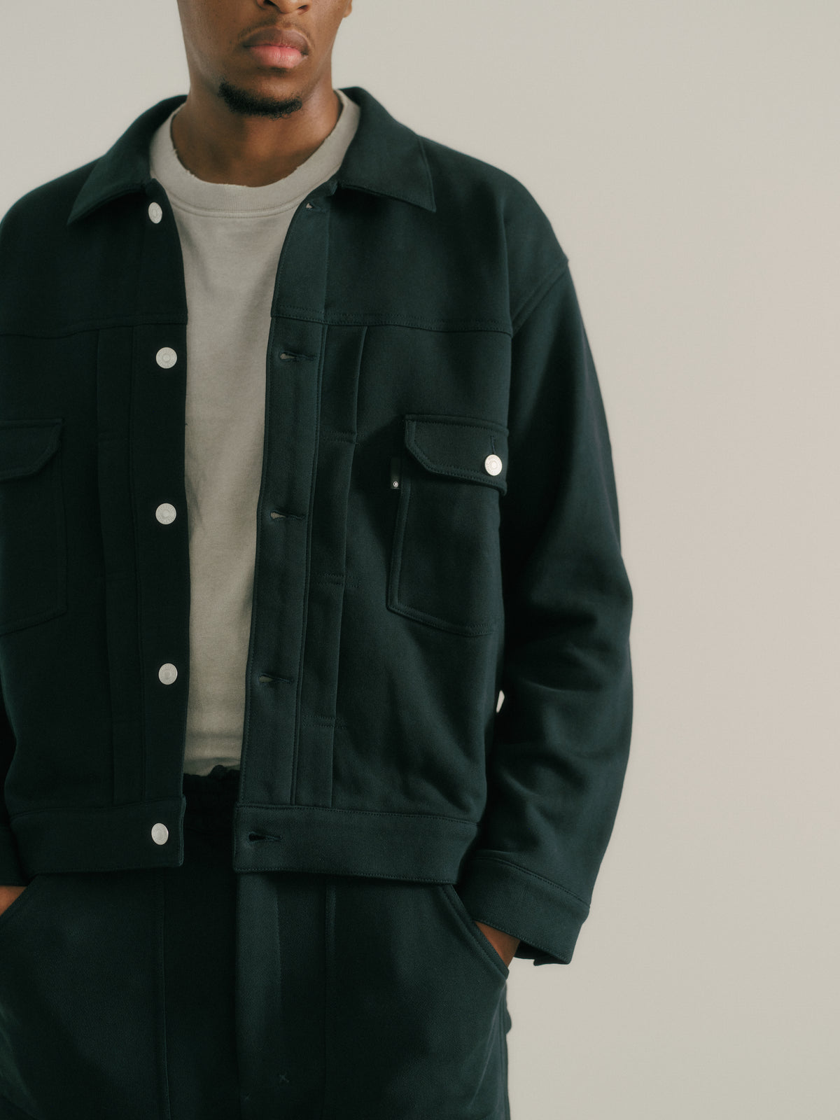 RUSSELL × BerBerJin  / Pro Cotton & Loopback Terry Sweat Trucker Jacket 111263-023