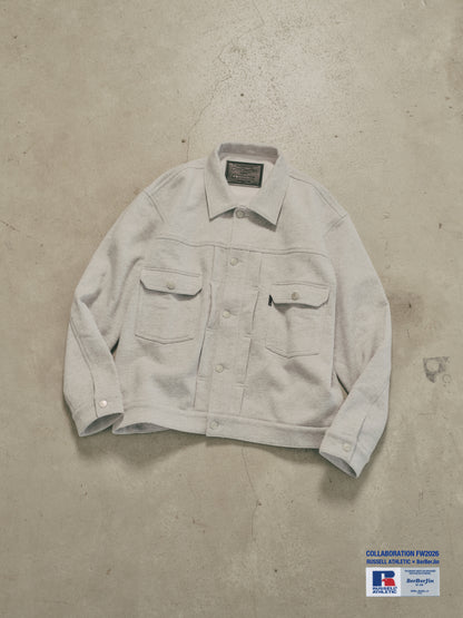 RUSSELL × BerBerJin  / Pro Cotton & Loopback Terry Sweat Trucker Jacket 111263-023