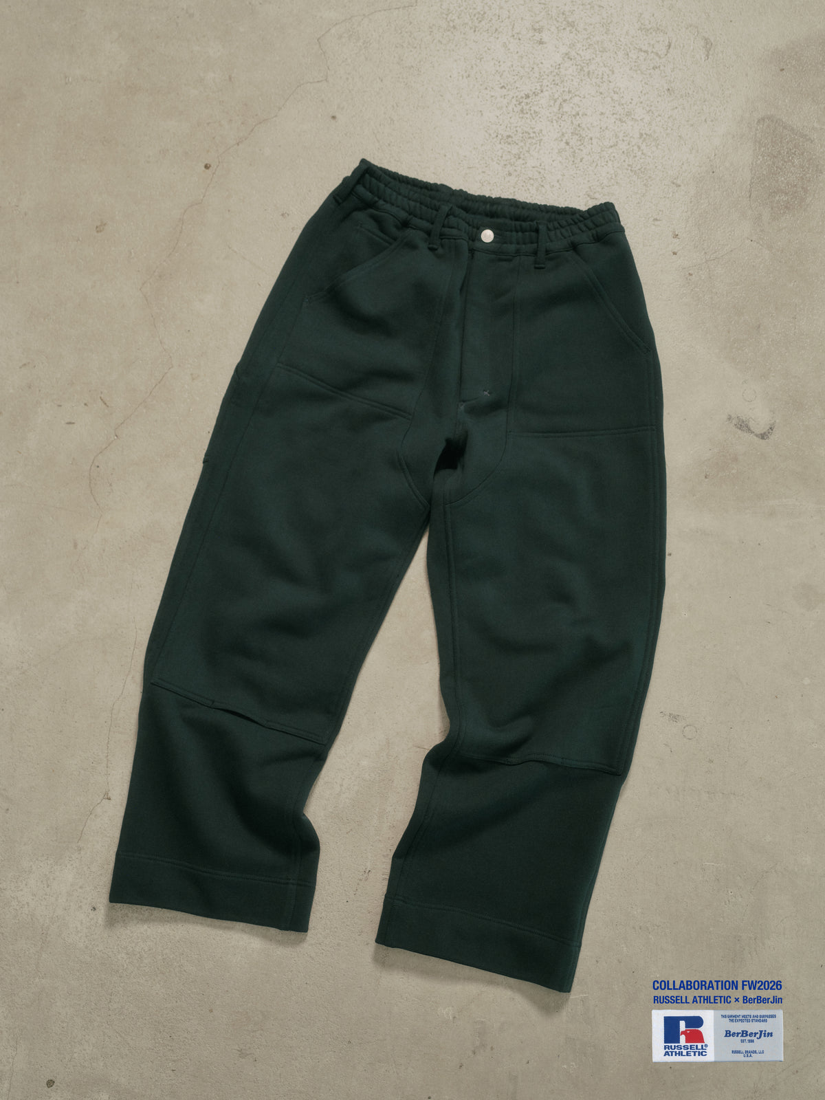 RUSSELL × BerBerJin  / Pro Cotton Loopback Terry Sweat Double Knee Sweat PT 111263-024