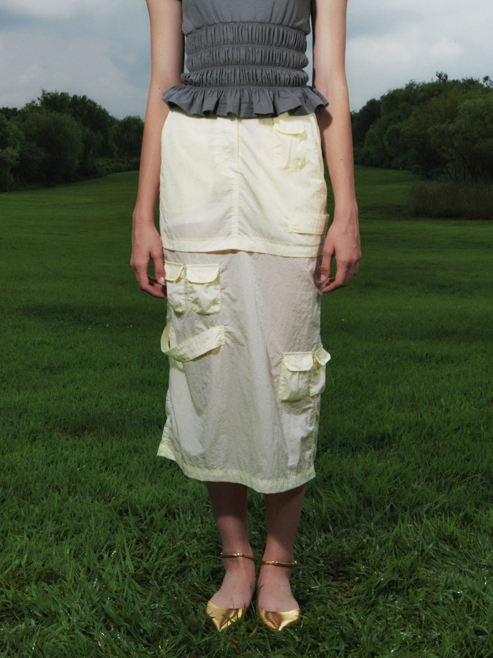 Kijun / Military Long Skirt