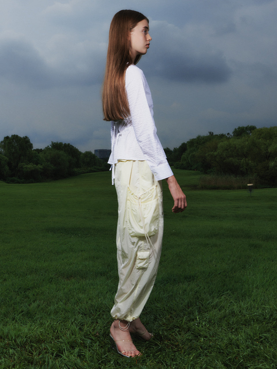 Kijun / Shirring Pocket Pants