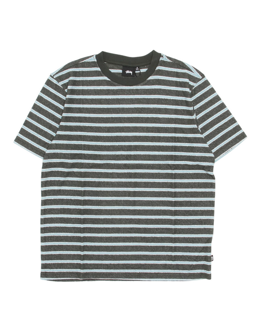 STRIPED TERRY SS CREW