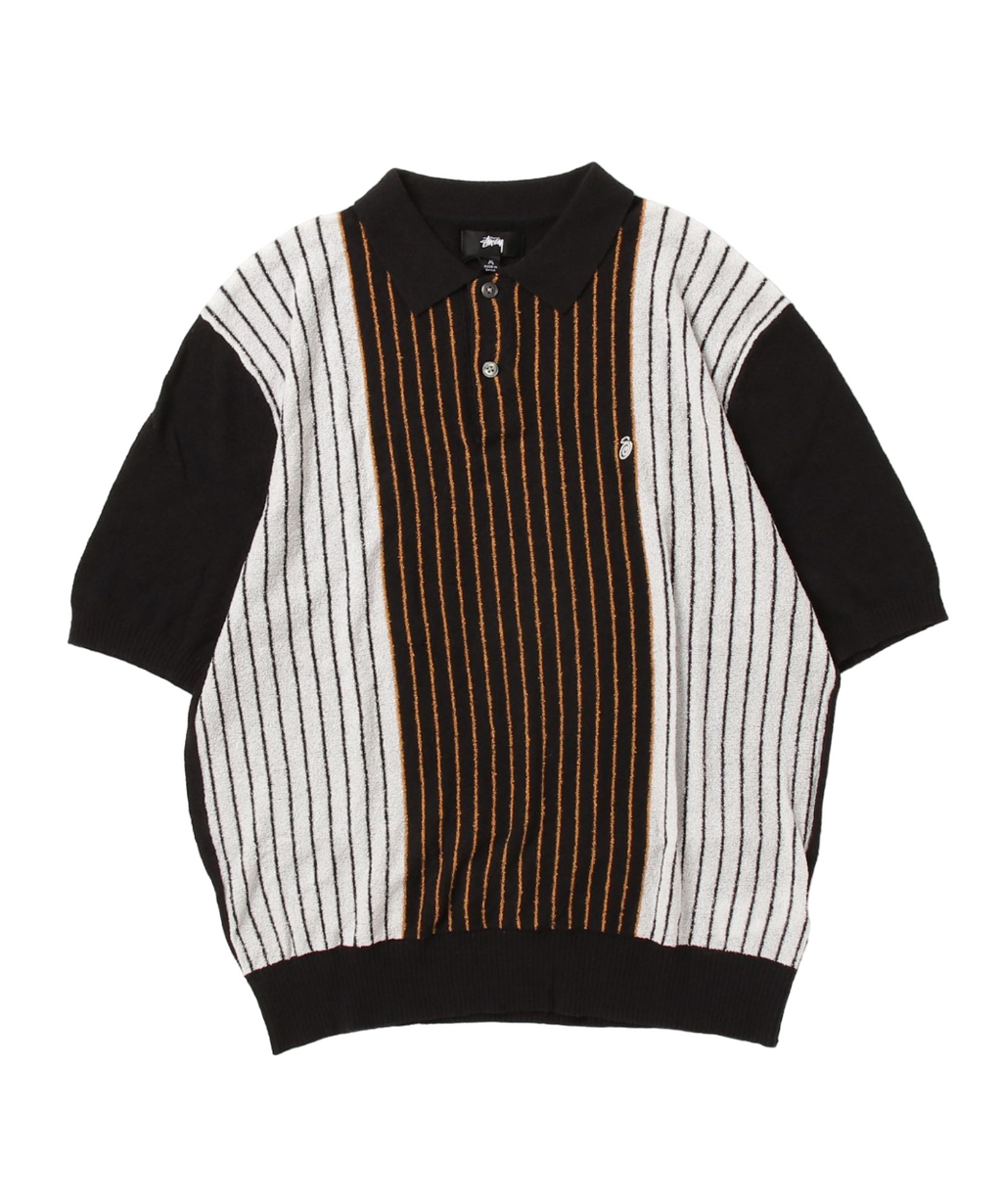 TEXTURED SS POLO SWEATER