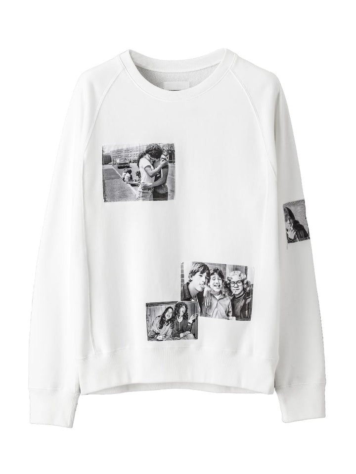 crew neck sweat shirt.