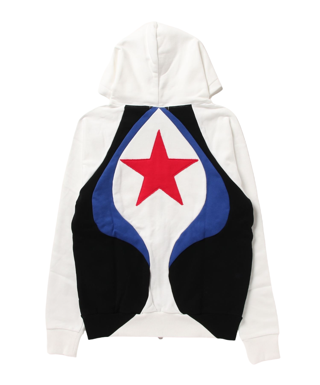 Star carving Zip-up Hoodie