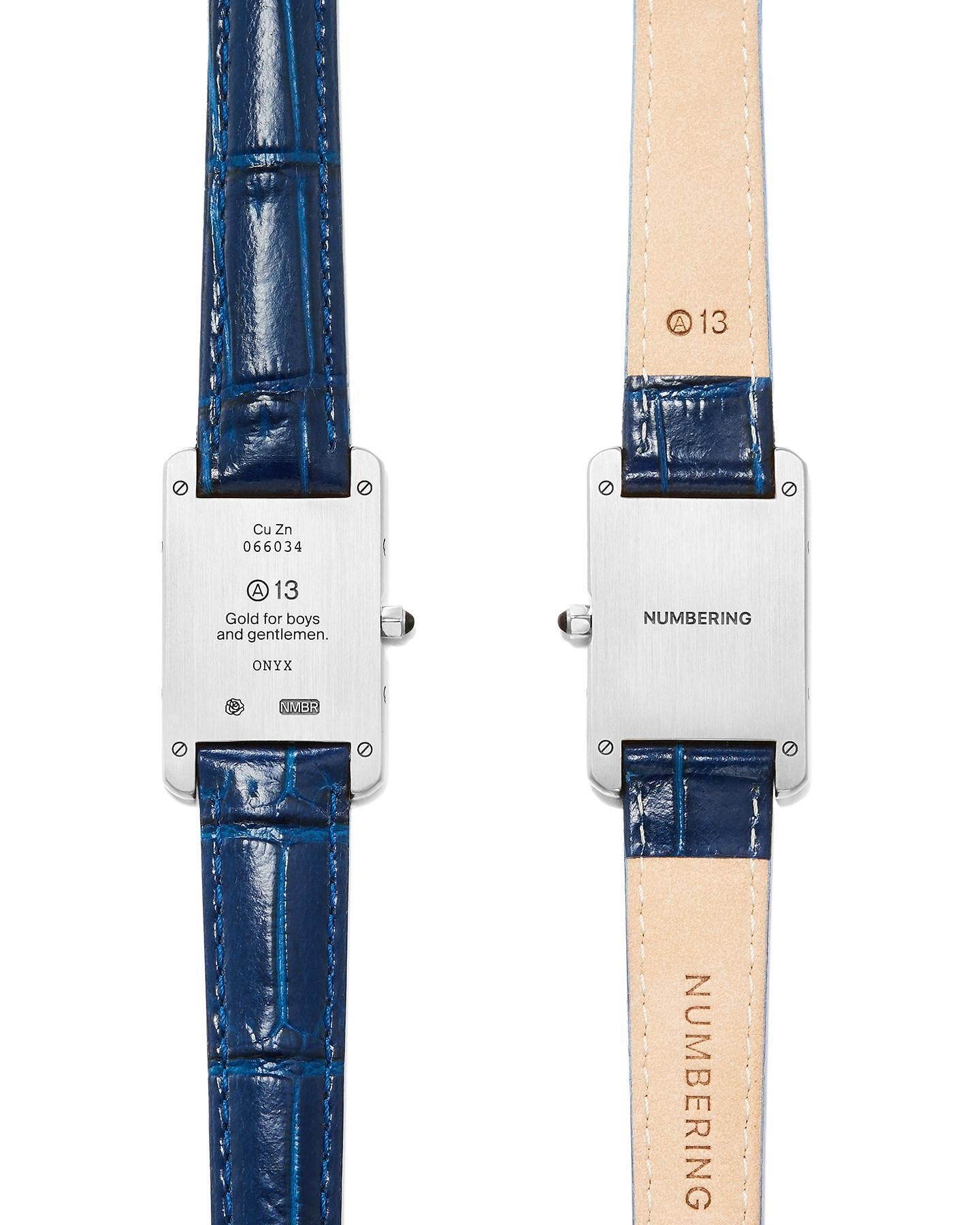 NUMBERING/ナンバリング A13 Watch Bracelet (Blue Strap) #1905